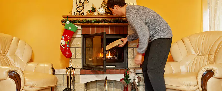 Rusted Metal Fireplace Restoration in Ridgewood, New Jersey